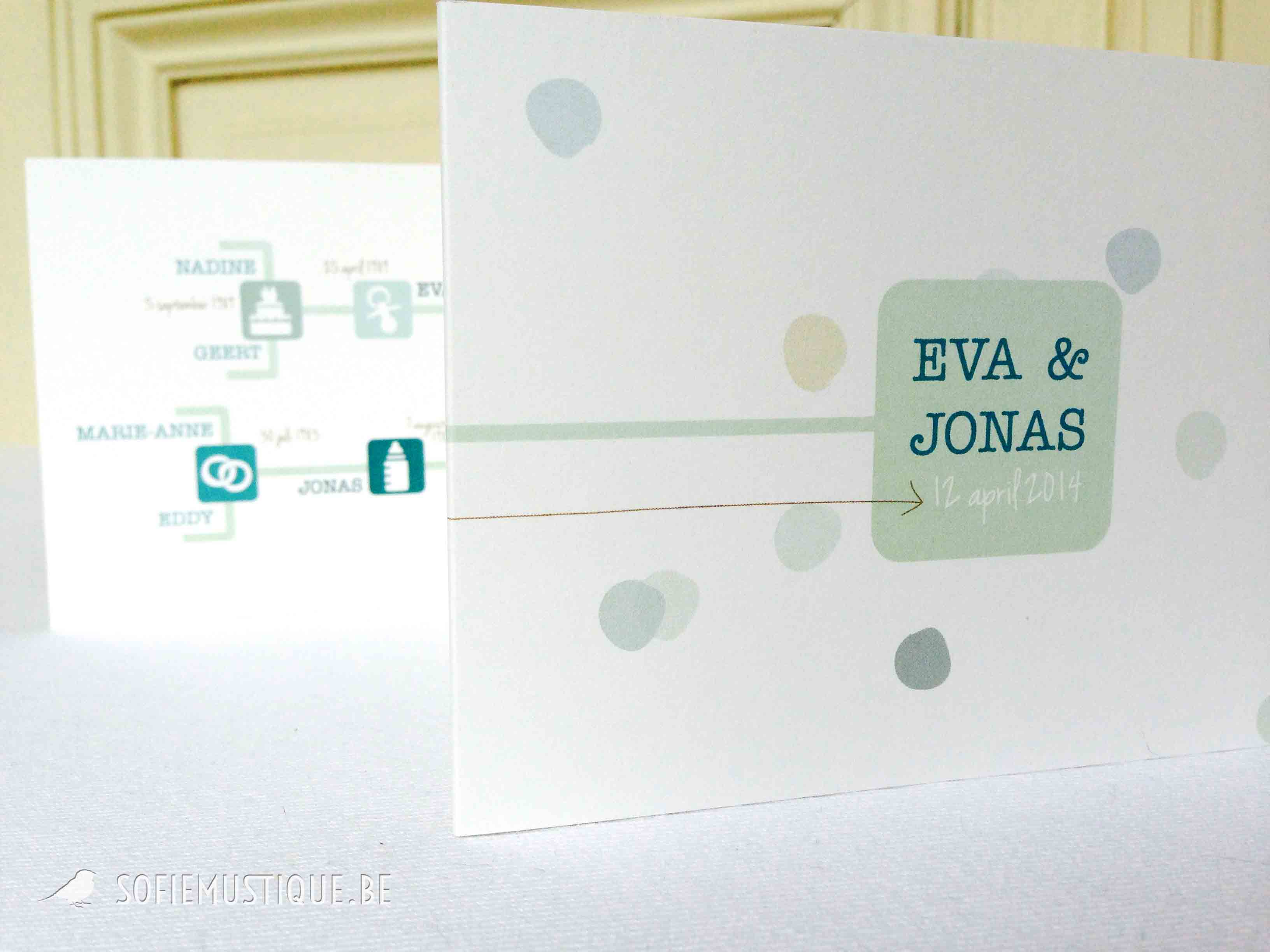 huwelijksuitnodiging Eva & Jonas