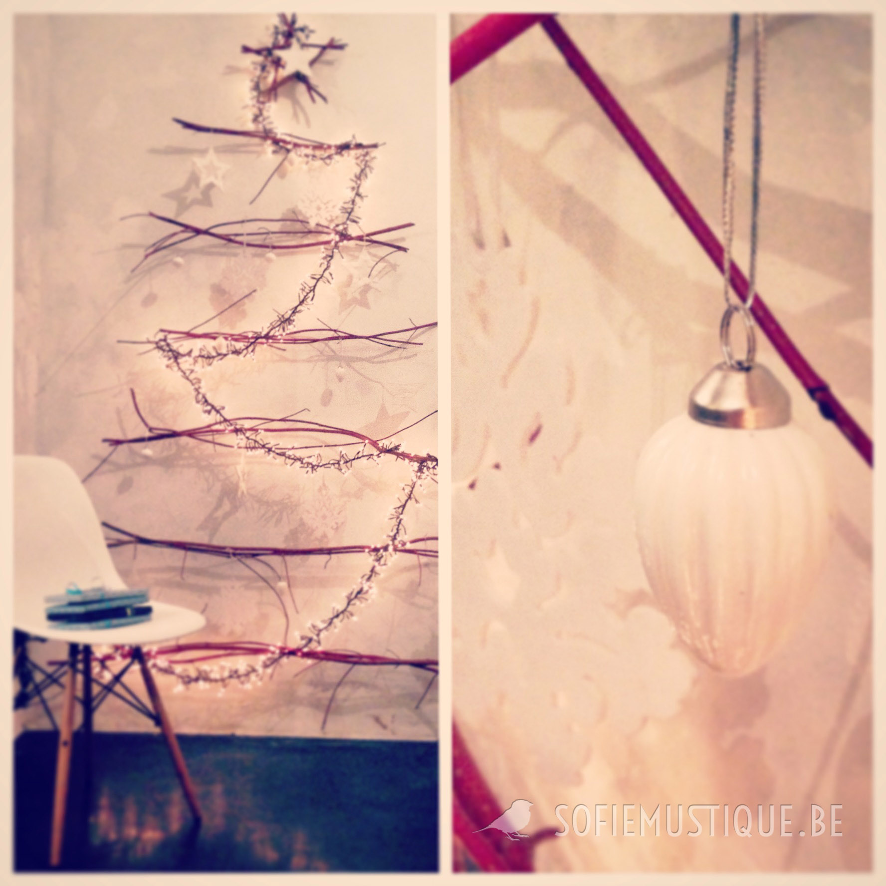 DIY christmas tree with branches
