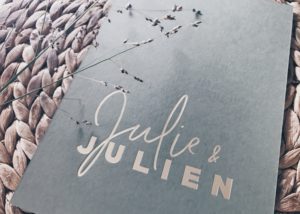 Julie & Julien huwelijksuitnodigingen